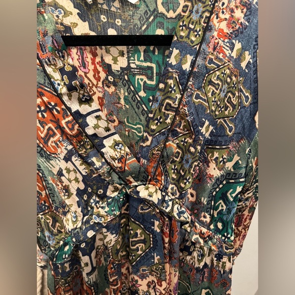 NWOT Multicolor Bohemian Zara Maxi Dress - Picture 3 of 6